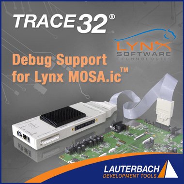 JTAG-отладка с TRACE32 для Lynx MOSA.ic™